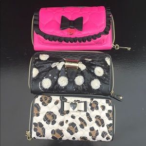 Betsey Johnson wallets.